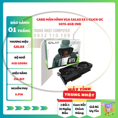 Card Màn Hình VGA Galax EX 1-Click OC 3070-8GB 2ND