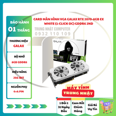 Card Màn Hình VGA Galax RTX 2070-8GB EX WHITE (1-Click OC) GDDR6 2ND