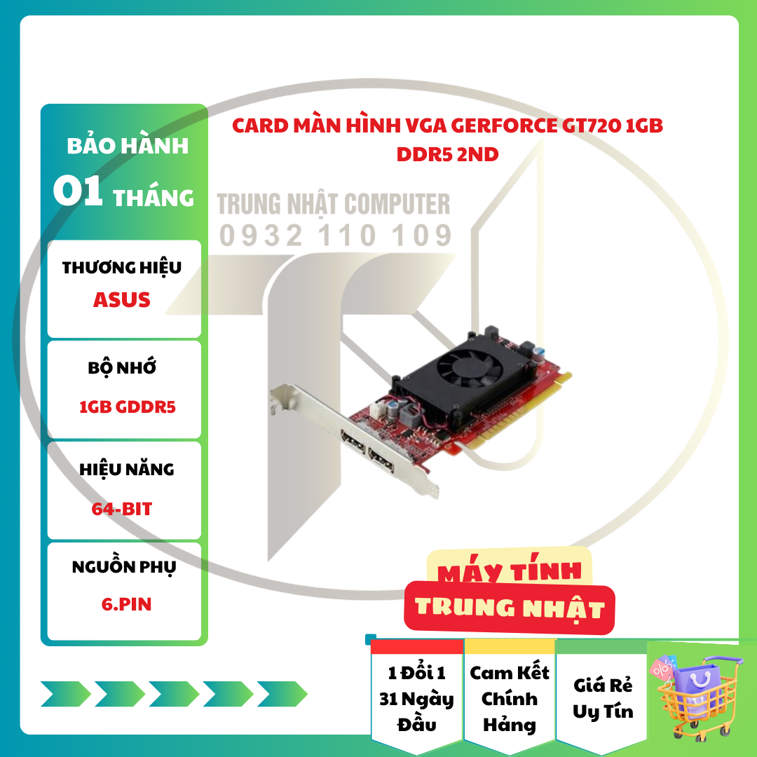 Lenovo Geforce Gt 720 1gb Vram Card Màn Hình VGA Gerforce GT720