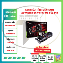 Card Màn Hình VGA iGame Advanced OC-V RTX 3070-8GB 2ND