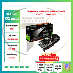 Card Màn Hình VGA MSI AMOR GTX 1080Ti -11G OC 2ND