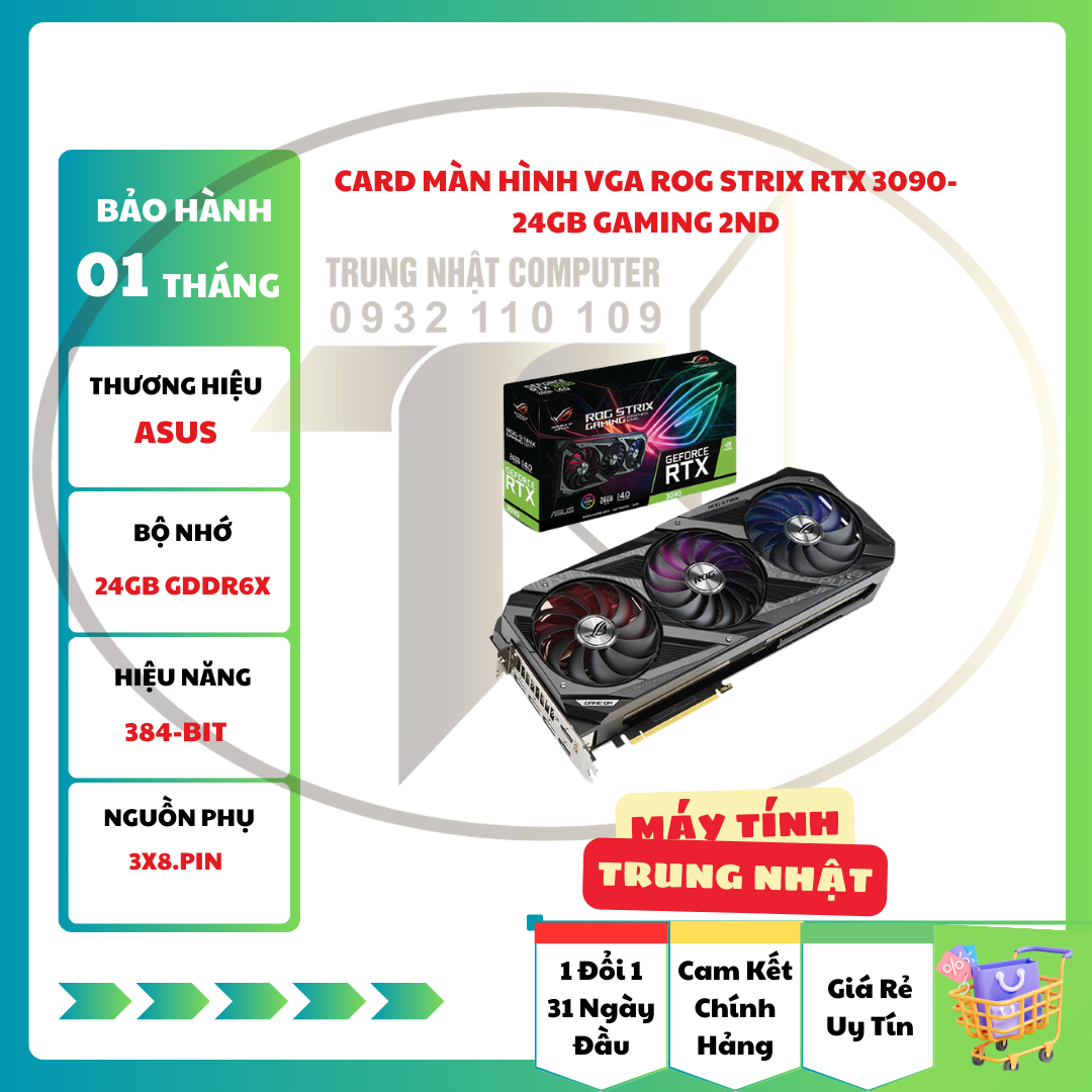 Card Màn Hình VGA ROG-STRIX-RTX3090-O24G-GAMING