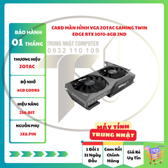 Card Màn Hình VGA ZOTAC GAMING TWIN EDGE RTX 3070-8GB 2ND