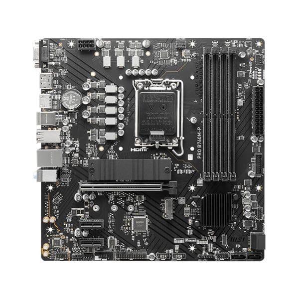 Mainboard MSI PRO B760M-P Intel B760, Socket 1700, mATX, 4 khe DDR5 Mới
