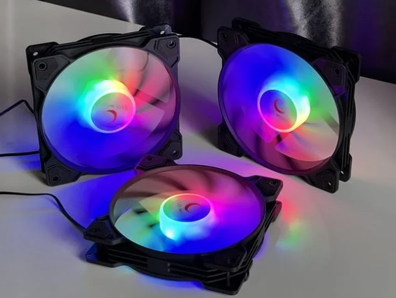 Fan Redmoon K8 - Đen | 12cm, RGB Fixed Mới