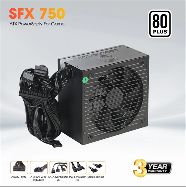 Nguồn PSU Coolerplus SFX750 750W 80Plus Mới