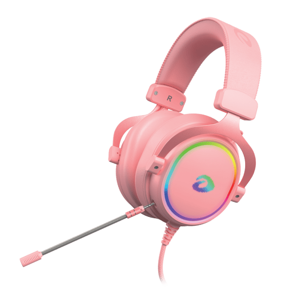 Tai nghe Phone DAREU EH925s 7.1 RGB Hồng Micro rời Mới