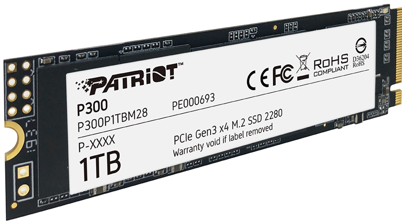 Ổ cứng SSD 1TB Patriot M2 NVMe P300 Mới
