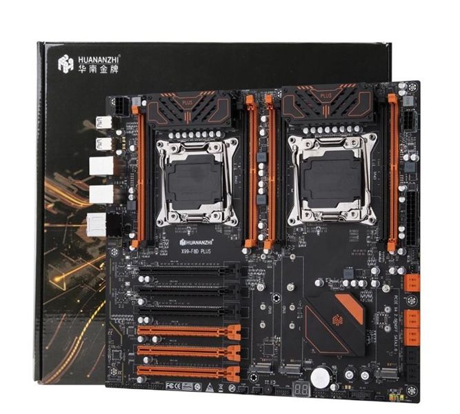 Mainboard HUANANZHI X99 F8D PLUS (RAM-4/Dual-XEON/NVMe/Dual-LAN) Mới