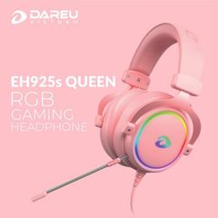 Tai nghe Phone DAREU EH925s 7.1 RGB Hồng Micro rời Mới