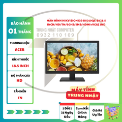 Màn Hình Máy Tính LCD Hikvision 19ich DS-D5019QE-B (18.5 inch/HD/TN/60Hz/5ms/HDMI+VGA) 2ND