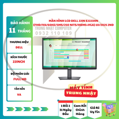 Màn Hình LCD Dell 22in E2223HN (FHD/VA/60Hz/5ms/250 nits/HDMI+VGA) 10/2025 2ND