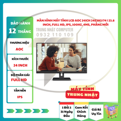 Màn Hình Máy Tính LCD AOC 24Ich 24E3H2/74 | 23.8 inch, Full HD, IPS, 100Hz, 4ms, phẳng Mới