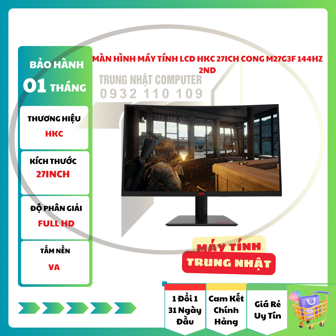 Màn Hình Máy Tính LCD HKC 27ich cong M27G3F 144Hz 2ND