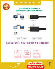 Dây chuyển tín hiệu DP to HDMI Mới