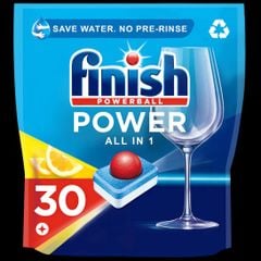VIÊN RỬA BÁT FINISH POWER ALL IN ONE 30 VIÊN HƯƠNG CHANH