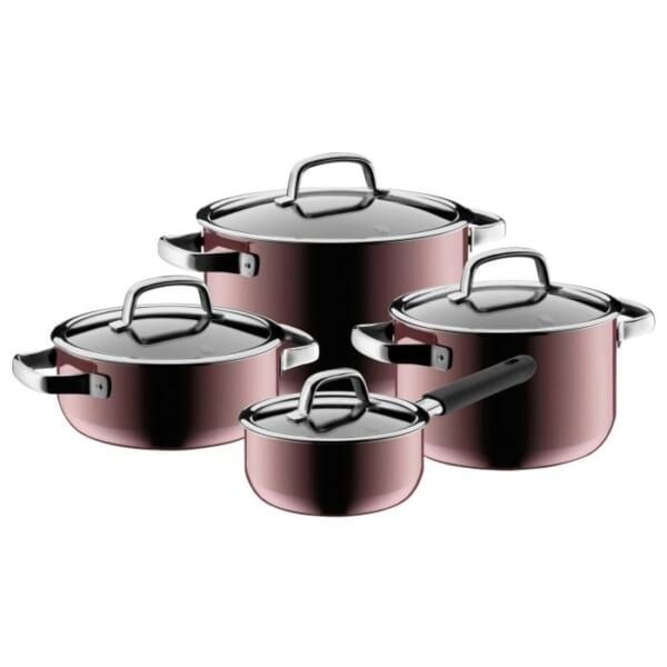 Bộ nồi 4 chiếc WMF FUSIONTEC 4PC COOKWARE SET ROSE QUARTZ