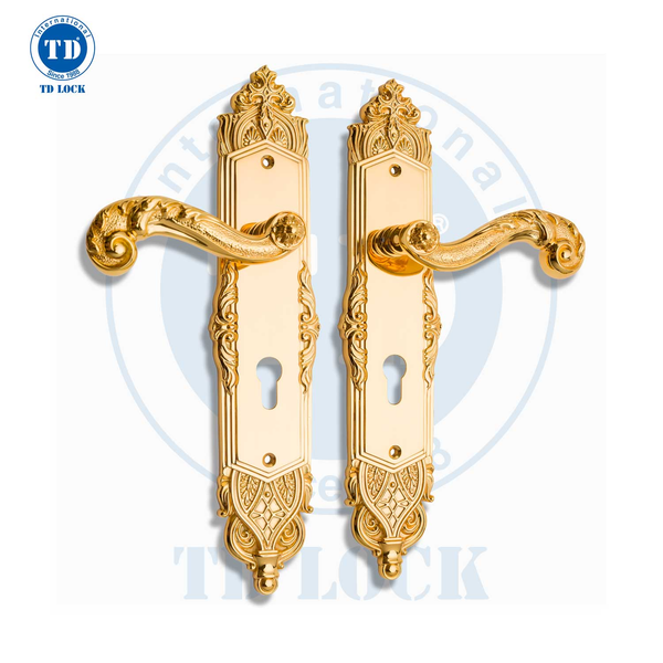KHÓA TAY GẠT CỬA CHÍNH MẠ 24K - ROMA - BDH-340340-G