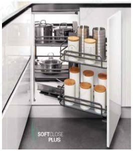 Kệ góc và mâm xoay Cariny ANGELA SERIES  - KG272 VR/VL