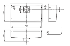 Chậu rửa Shigeru JSM-K 2F FS