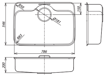 Chậu rửa Shigeru GB-K FS