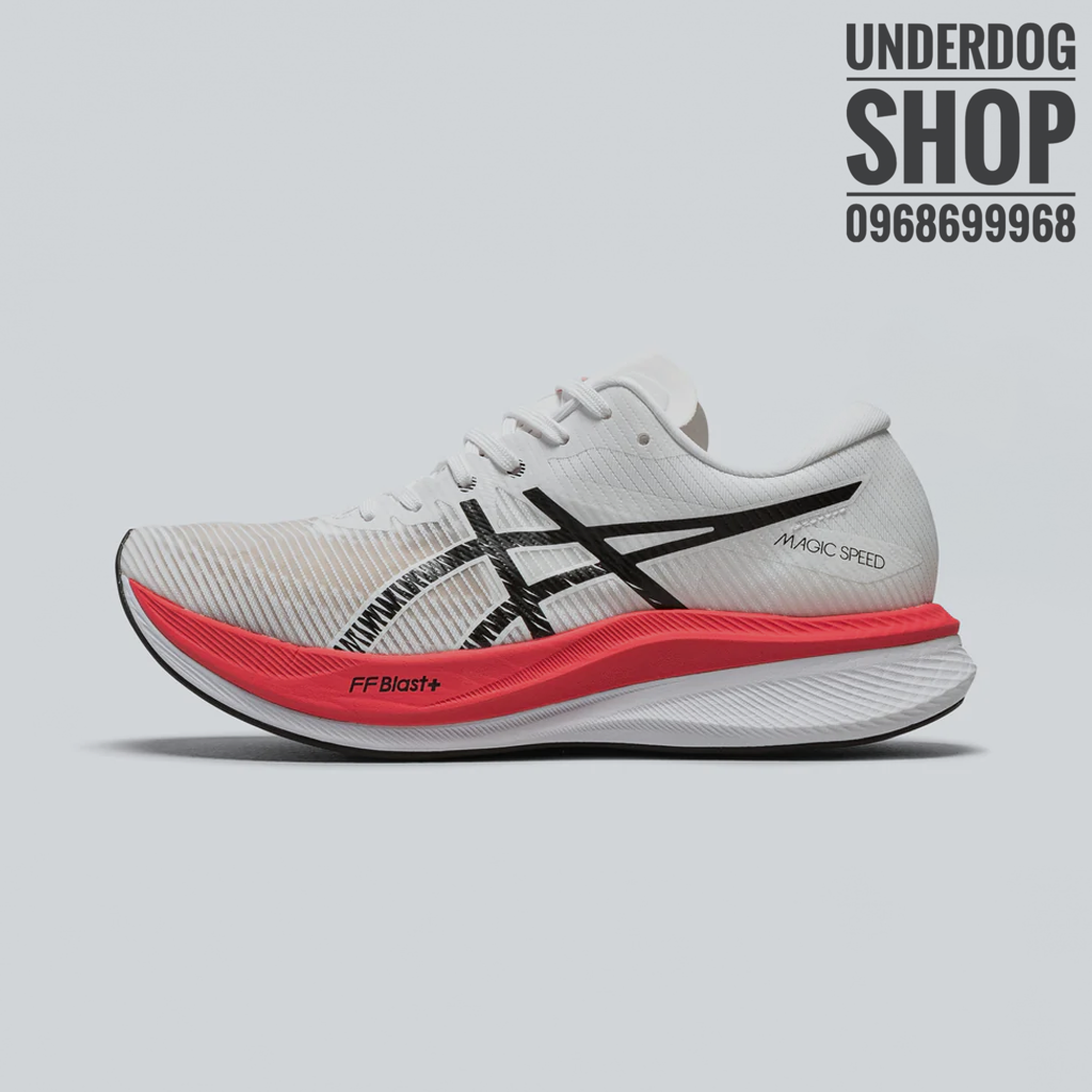 Giày Asics Magic Speed màu trắng đỏ