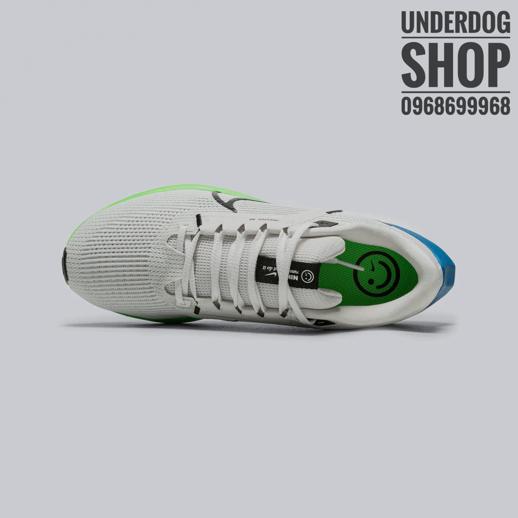 Giay Nike Pegasus 40 tr ng logo xanh