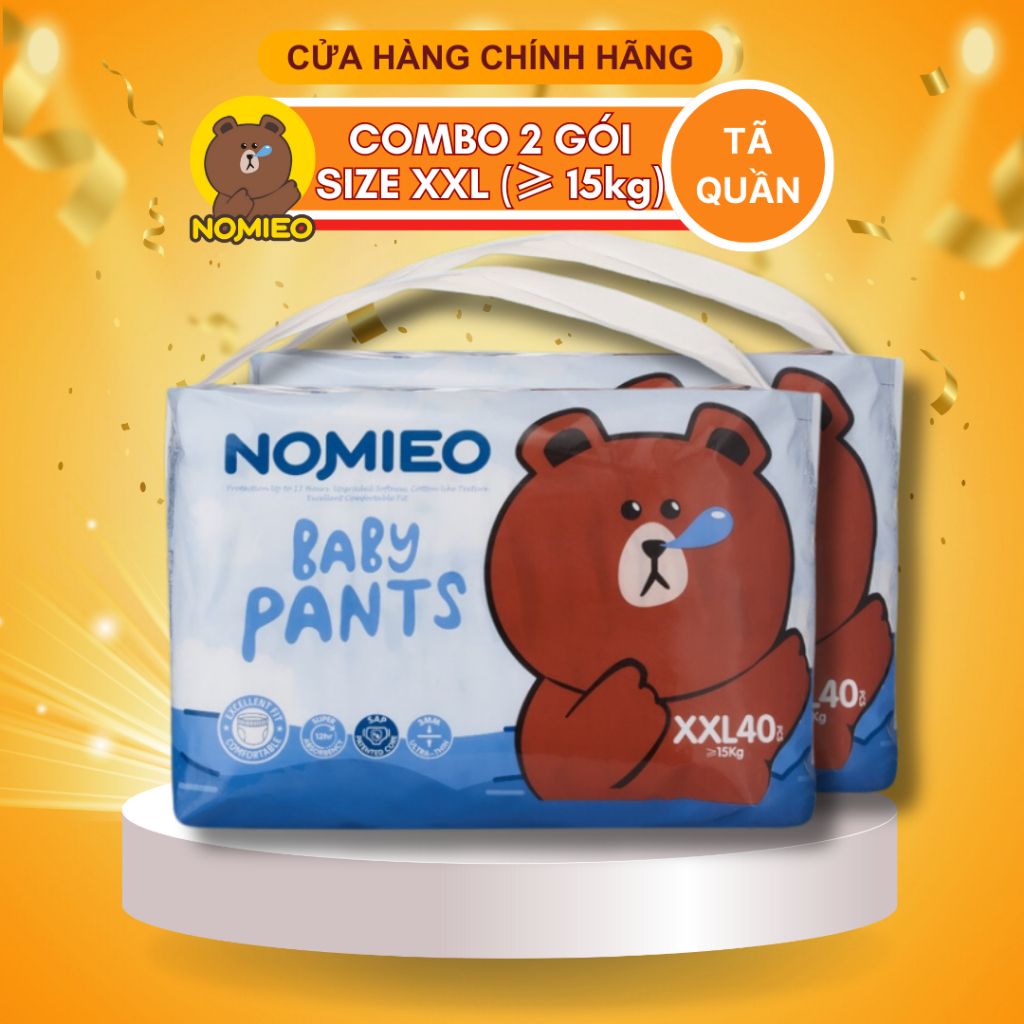  Combo 2 tã quần NOMIEO size XXL 