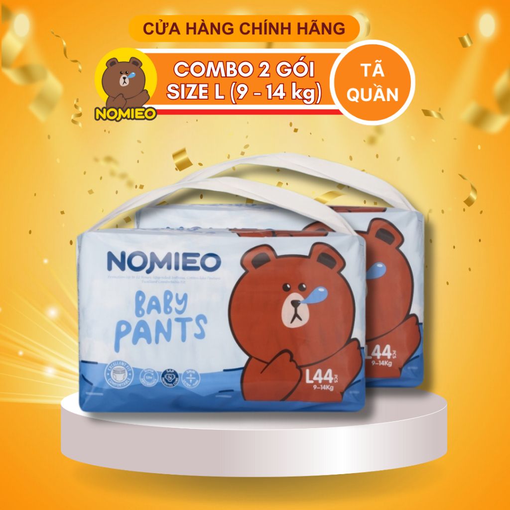  Combo 2 tã quần NOMIEO size L 