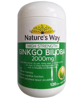  Bổ não Ginkgo biloba 2000mg nature way 