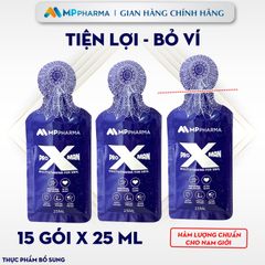 TPBS PRO X MAN  bổ sung KẼM và 20 loại vitamin khoáng chất 15 gói,tặng kèm 1 sữa rửa mặt