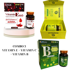 ComBo 3 Vitamin Vitamin C,  Vitamin E đỏ và Multil Vitamin B