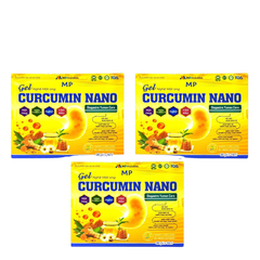Combo 3 hộp-Gel Nghệ mật ong CURCUMIN NANO MP Pharma