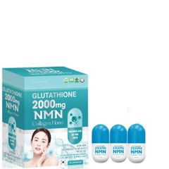 G05a COMBO 3 hộp GLUTATHIONE NMN 2000mg Hộp 30 Viên-giúp trắng  da, chống lão hóa