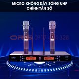  Micro không dây Karaoke ORIS T0-25, mic hộp sóng chống hú hát nhẹ hút giọng chính hãng BH 12 Tháng - ORIS Profesional 