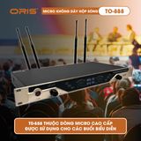  Micro không dây hộp sóng ORIS TO-888, Mic karaoke với bo xử lý công nghệ cao, chống hú, hút giọng - ORIS Profeesional 