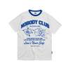 NOBODY T-SHIRT WHITE/BLUE