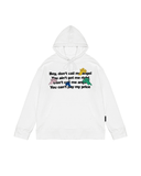  DON'T CALL ME ANGEL LYRICS HOODIE WHITE 