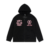  DON'T CALL ME ANGEL ZIPPER HOODIE BLACK 