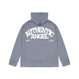  AUTHENTIC ANGEL ZIPPER HOODIE LIGHT GREY 