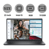  Laptop DELL Vostro 3520 Core i5-1235U 15.6 inch FHD - 8GB/512GB (DOS_F0V0V_Black) 