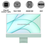  iMac 2021 24 inch 4K Chip M1 - 16GB/256GB - 8 core CPU/ 7 core GPU 