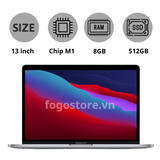 Macbook Pro 13 inch 2020 - 8GB/512GB - Apple M1 - Part: MYD92 | MYDC2 - Used 
