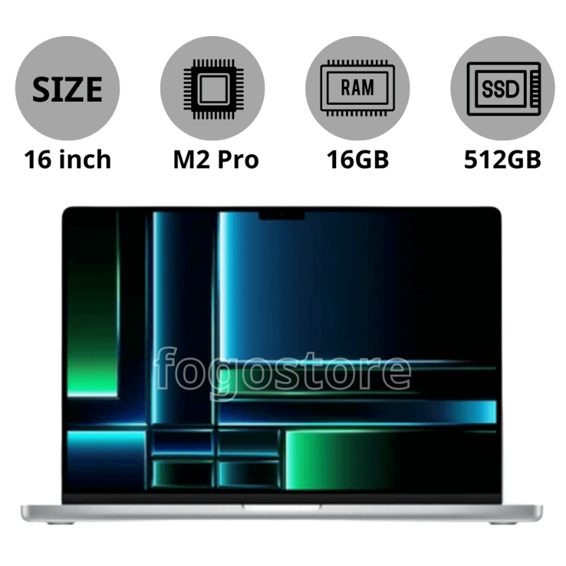  Macbook Pro 16 inch 2023 (Silver) - 16GB/512GB - Apple M2 Pro - Open Box - MNWC3 