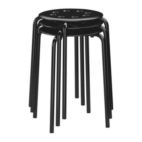  Ghế đẩu Ikea Marius 32 x 40 x 45 cm ( ĐEN ) 