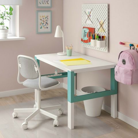  Ghế trẻ em ÖRFJÄLL IKEA - Children's desk chair, white, Vissle pink 