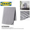 Chăn mỏng sọc xám Ikea Vitmossa