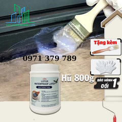 Keo chống thấm trong suốt WATER PROOF LATEX 800g, Giải Pháp Chống Thấm Cho Mọi Bề mặt Xi Măng, Gỗ,Nhựa...