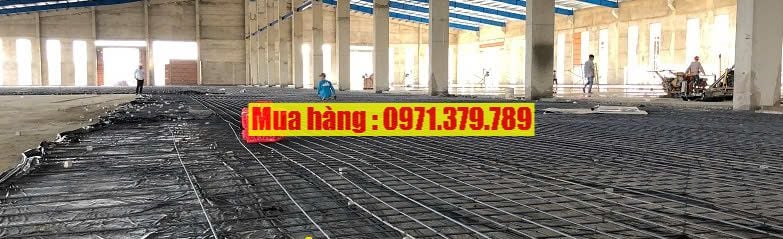 Nilon lót sàn màu đen đổ bê tông 2025 - Màng PE màu đen