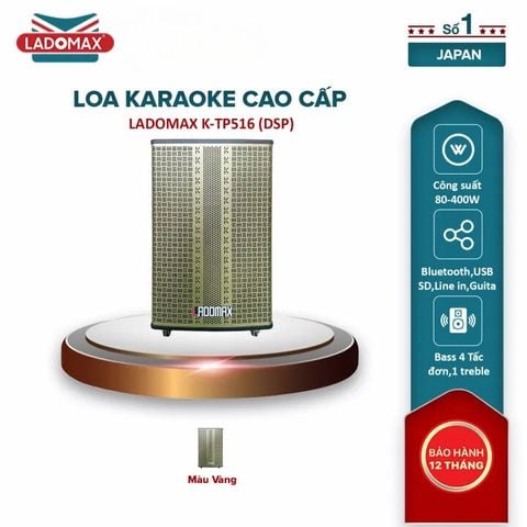 Loa kéo karaoke 4.0 tấc Ladomax K-TP516(DSP)